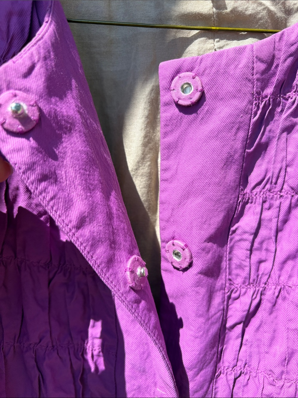 Vintage Elie Tahari Mauve/Purple Crinkled Jacket. Sz SP can fit a 4/ small 6